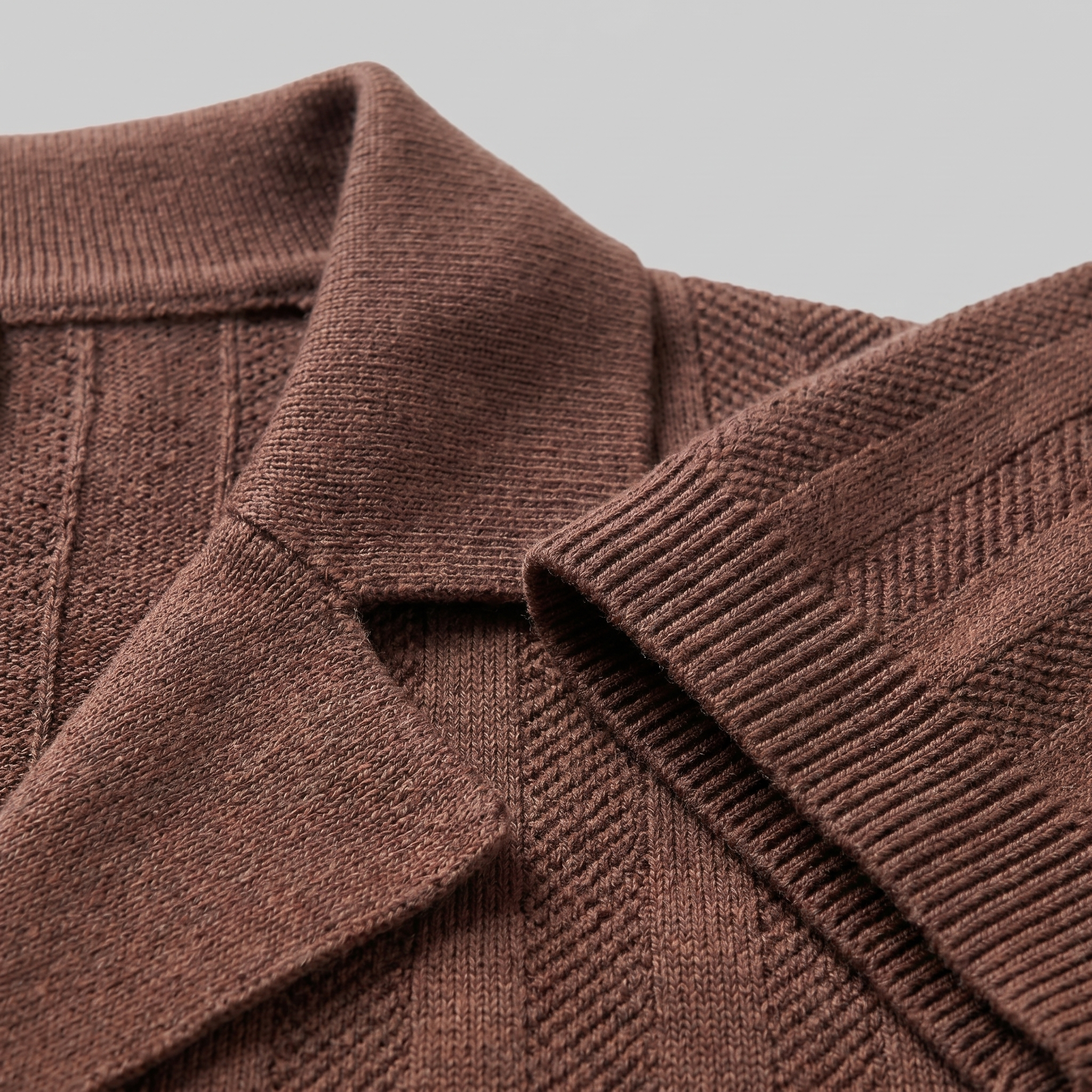 Herren Strickhemd Mit Knöpfen