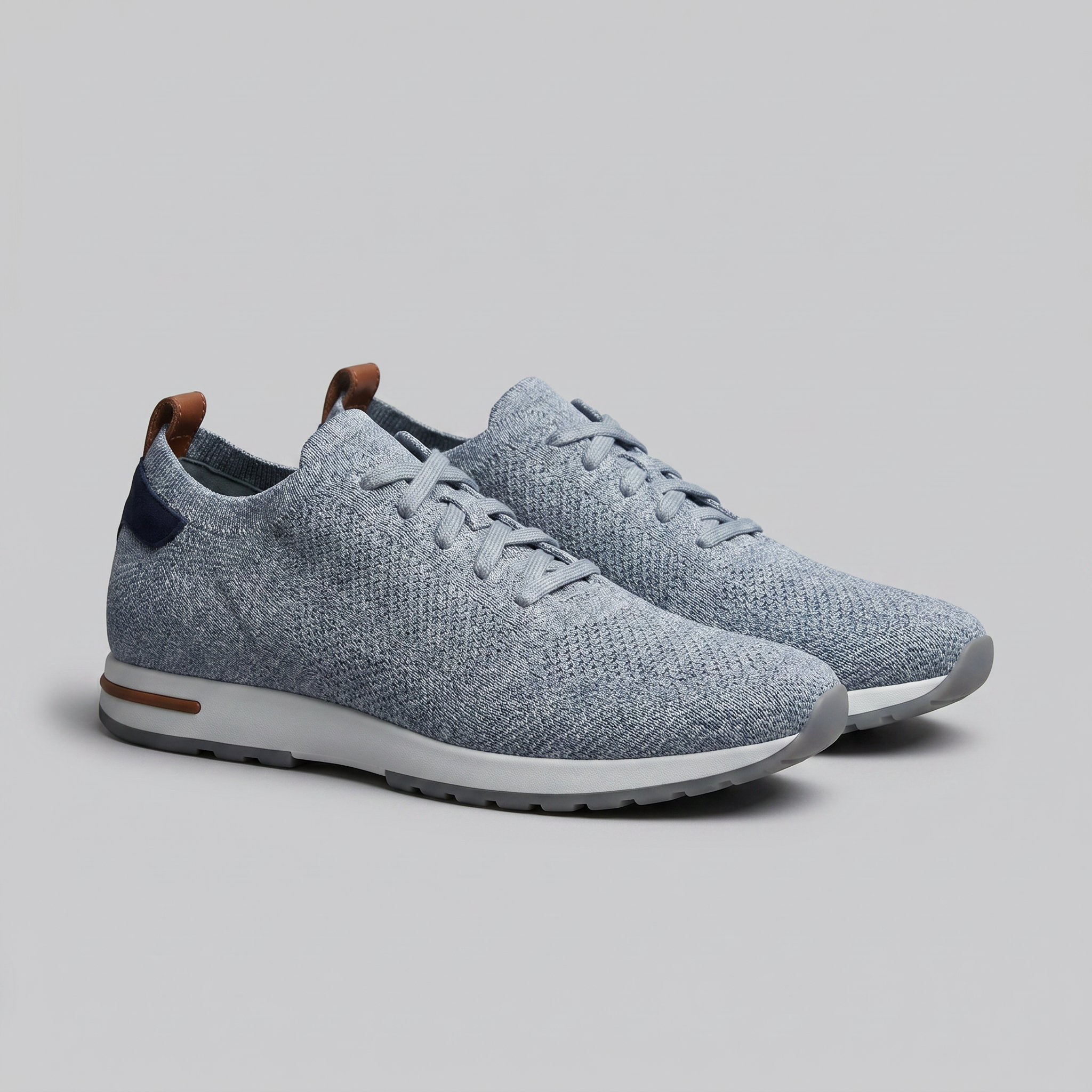 Herren Strickleder Schnürschuhe