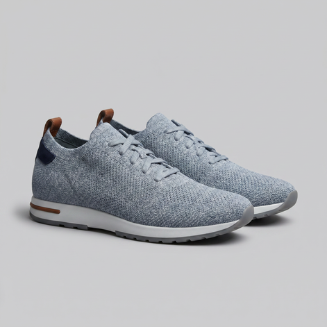 Herren Strickleder Schnürschuhe