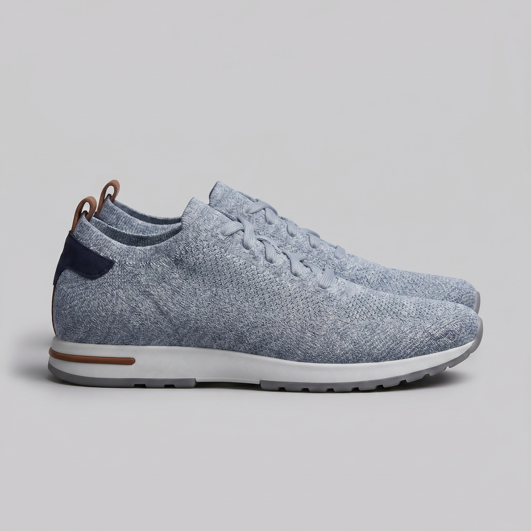 Herren Strickleder Schnürschuhe