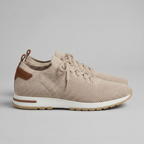 Herren Strickleder Schnürschuhe