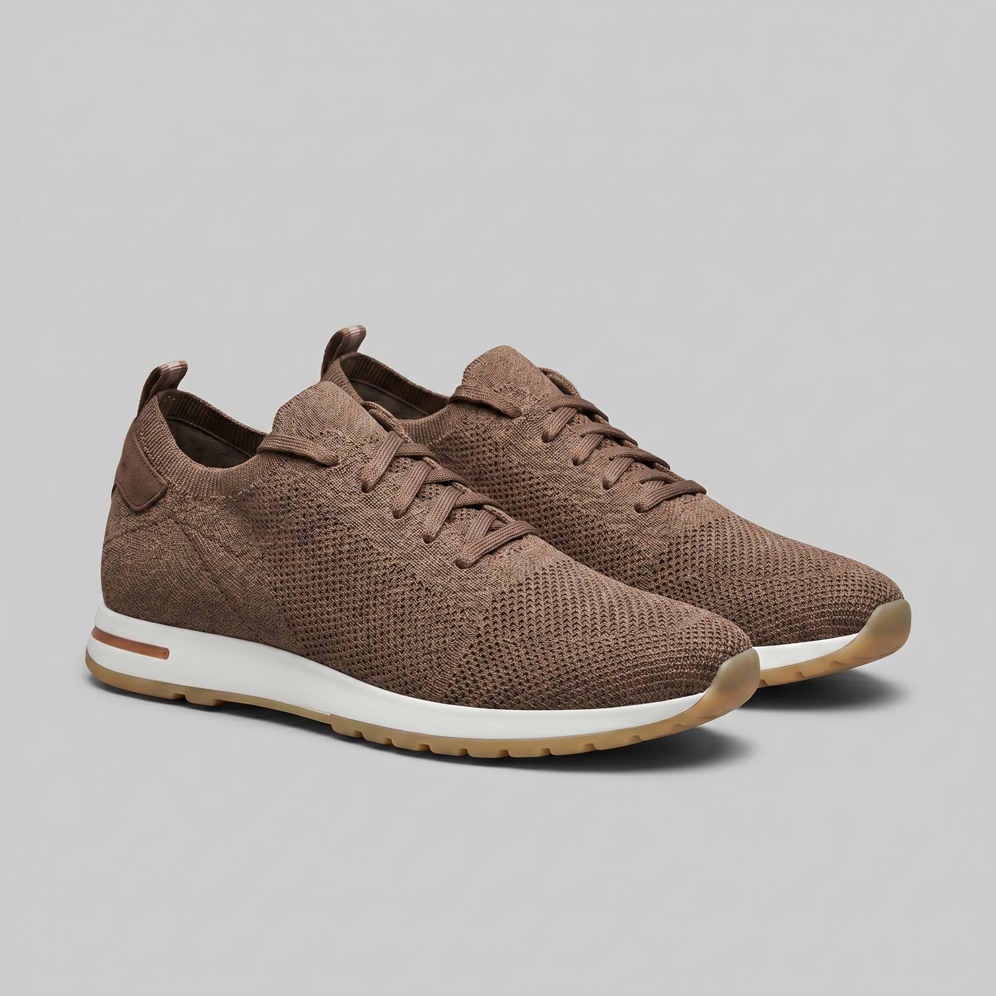 Herren Strickleder Schnürschuhe