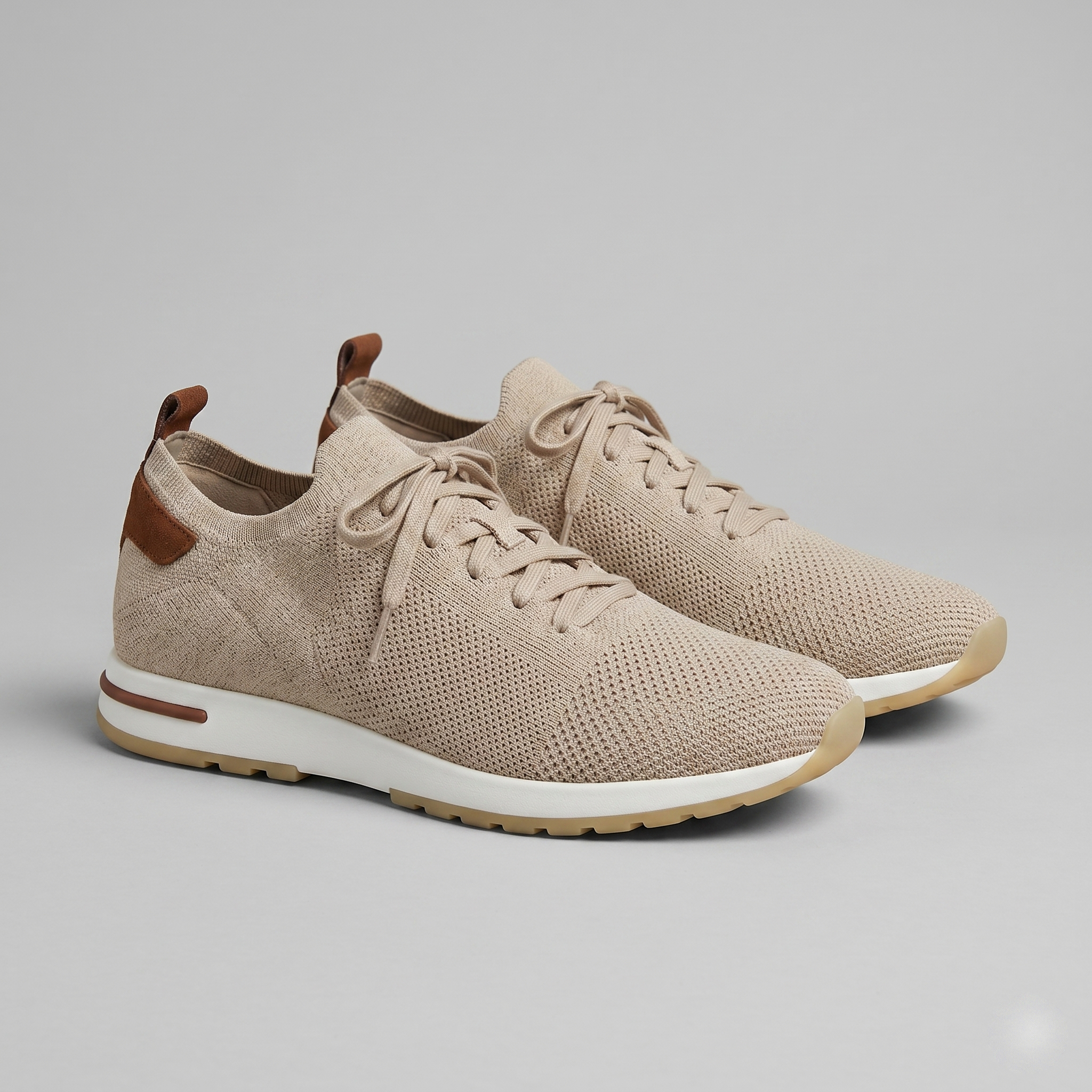 Herren Strickleder Schnürschuhe