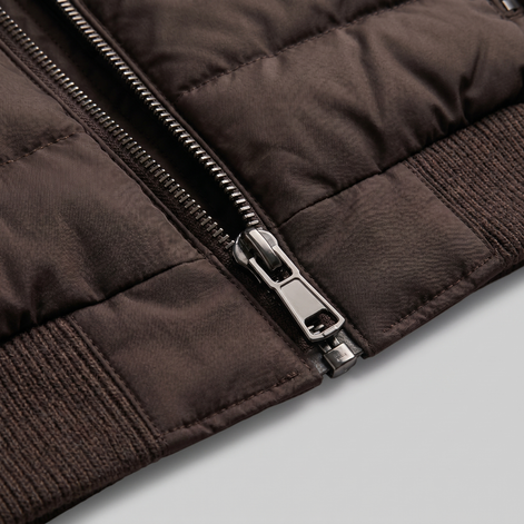 Herren Daunenjacke Mit Strickärmeln