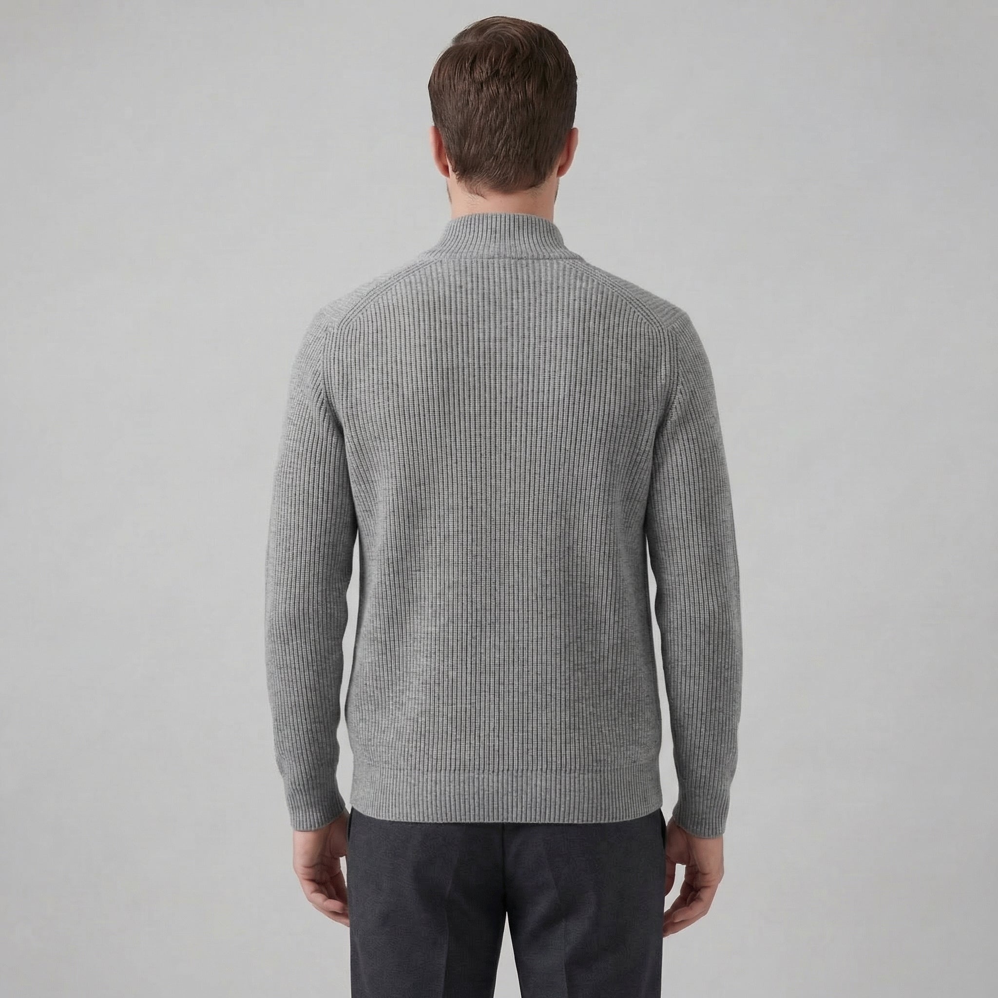 Herren Strickjacke Mit Reißverschluss