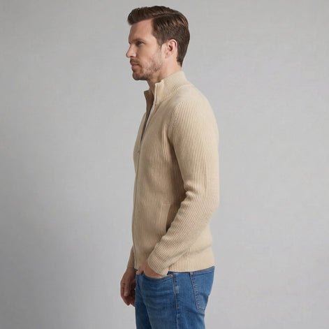 Herren Strickjacke Mit Reißverschluss