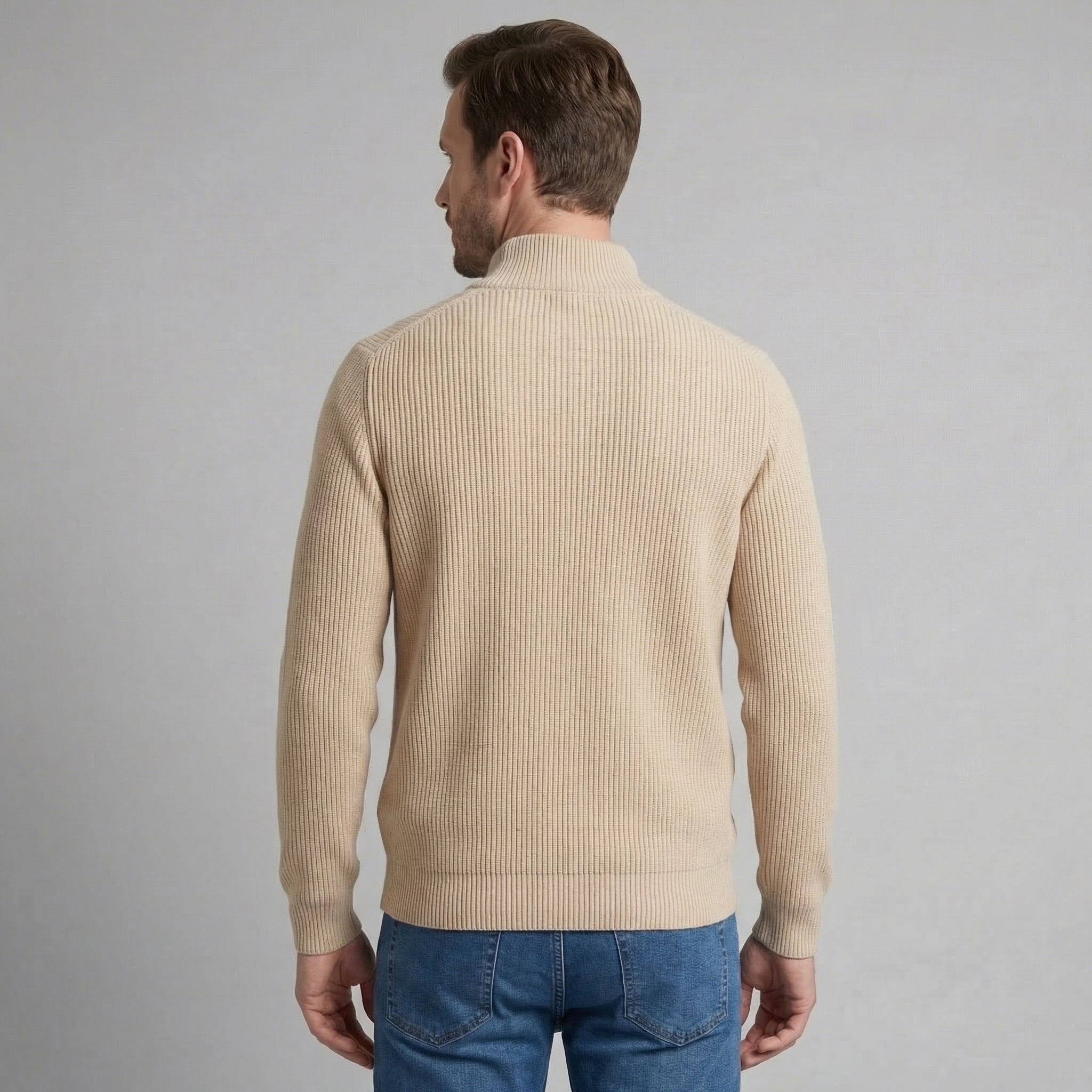 Herren Strickjacke Mit Reißverschluss