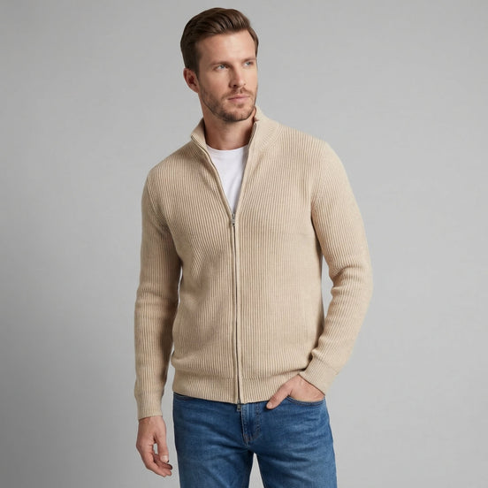 Herren Strickjacke Mit Reißverschluss