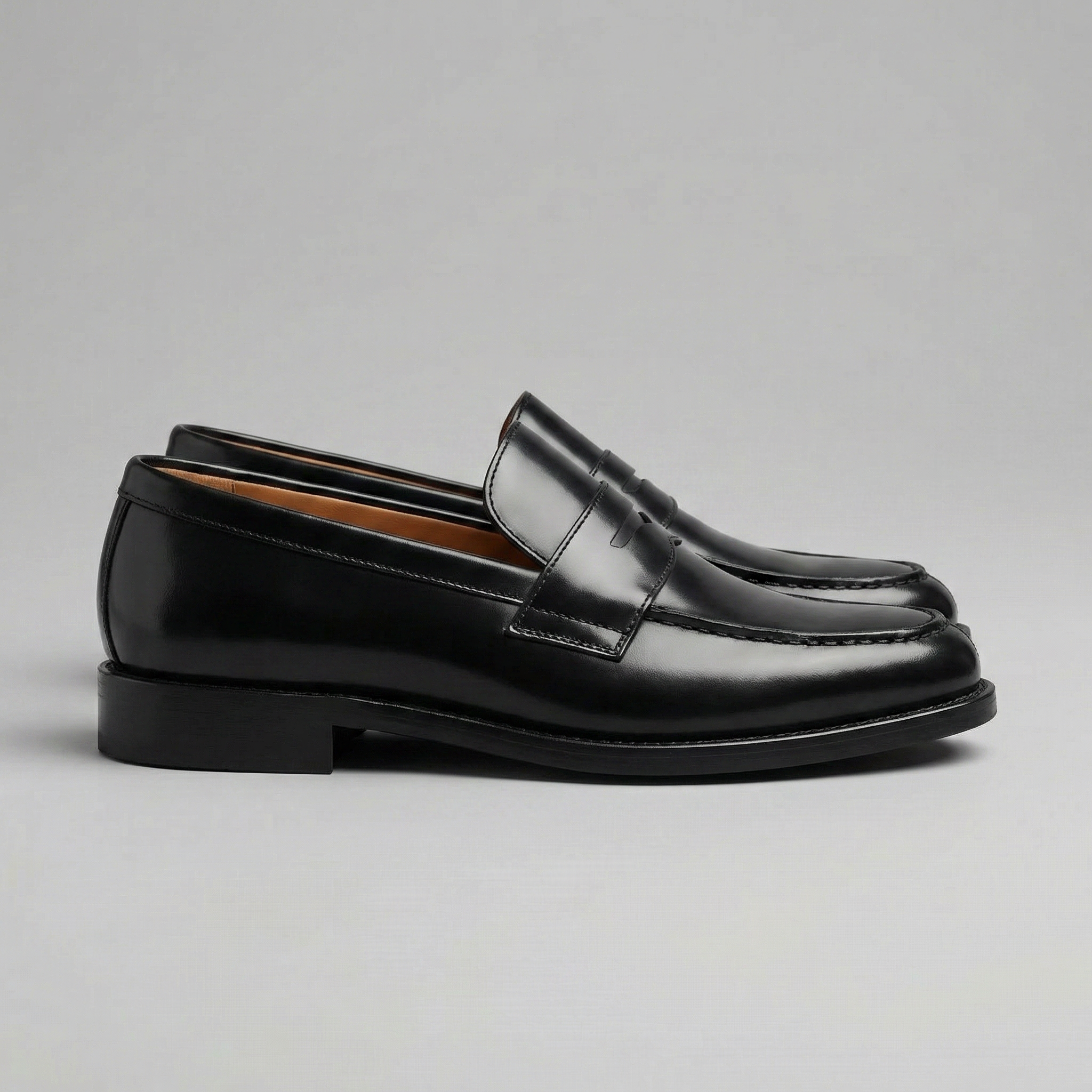 Herren Leder Penny Loafers