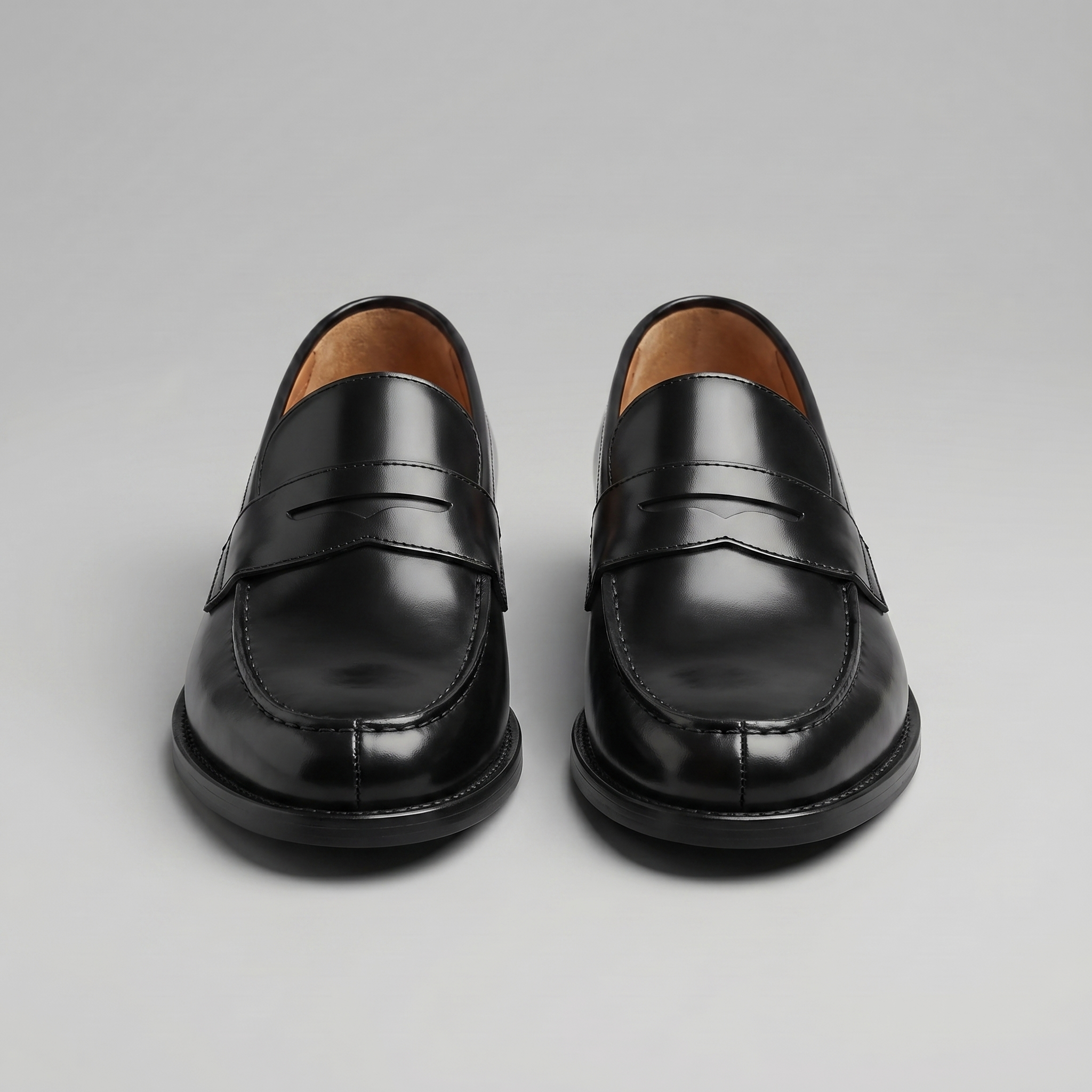 Herren Leder Penny Loafers