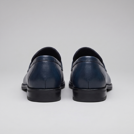 Herren Leder Wildleder Panel Loafer