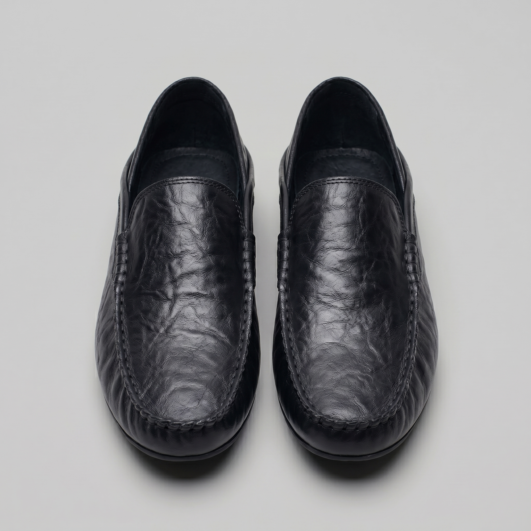 Herren Leder Reise Loafer mit Klappbarer Ferse