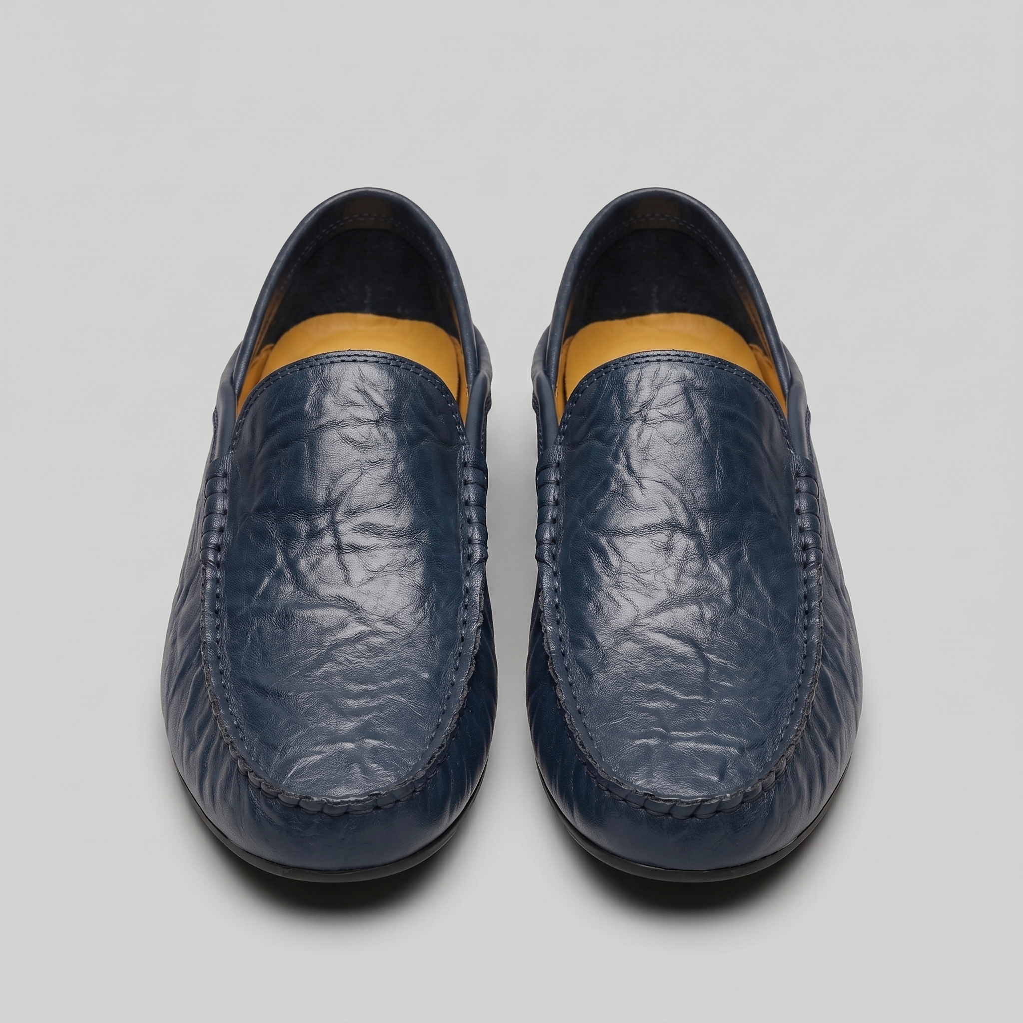 Herren Leder Reise Loafer mit Klappbarer Ferse
