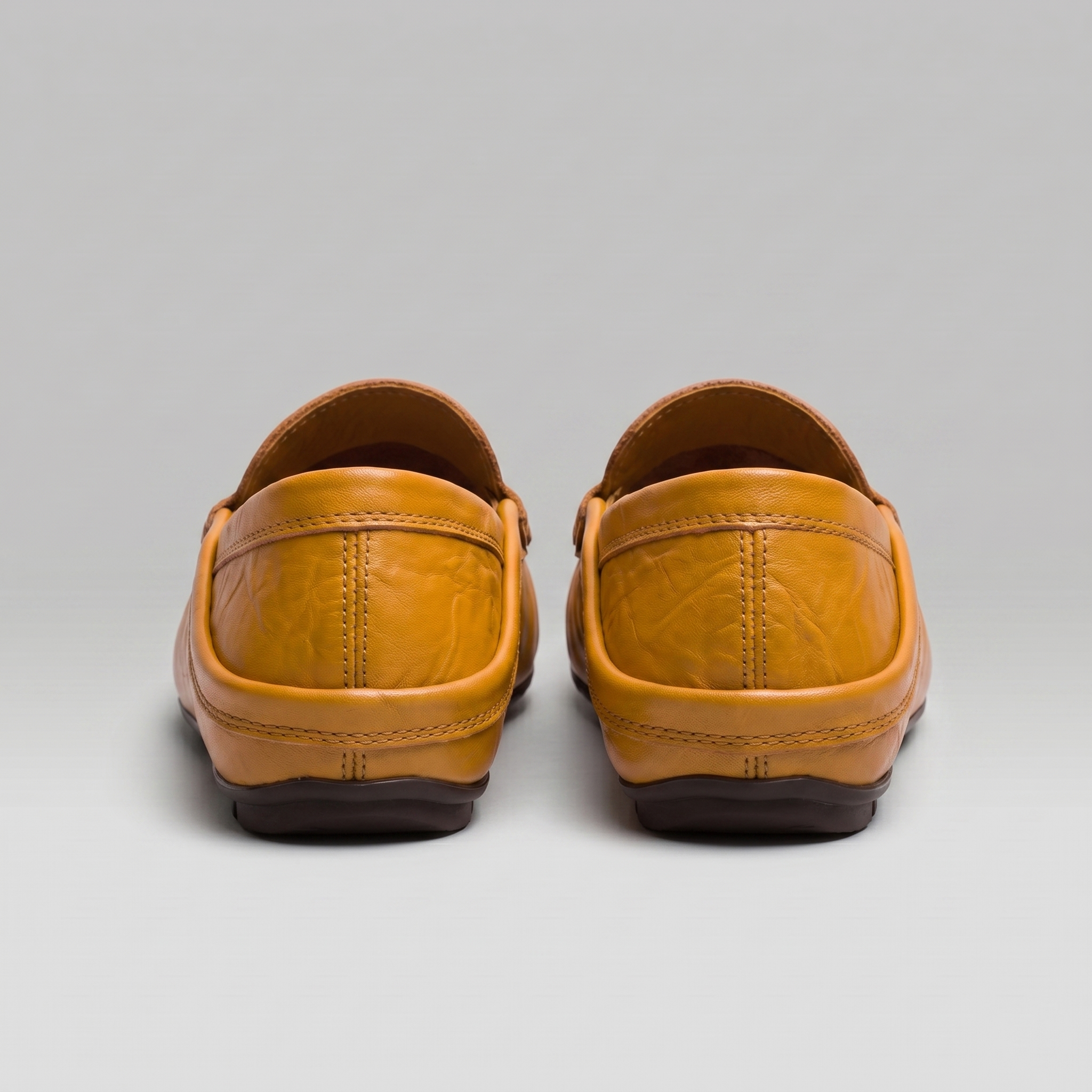 Herren Leder Reise Loafer mit Klappbarer Ferse