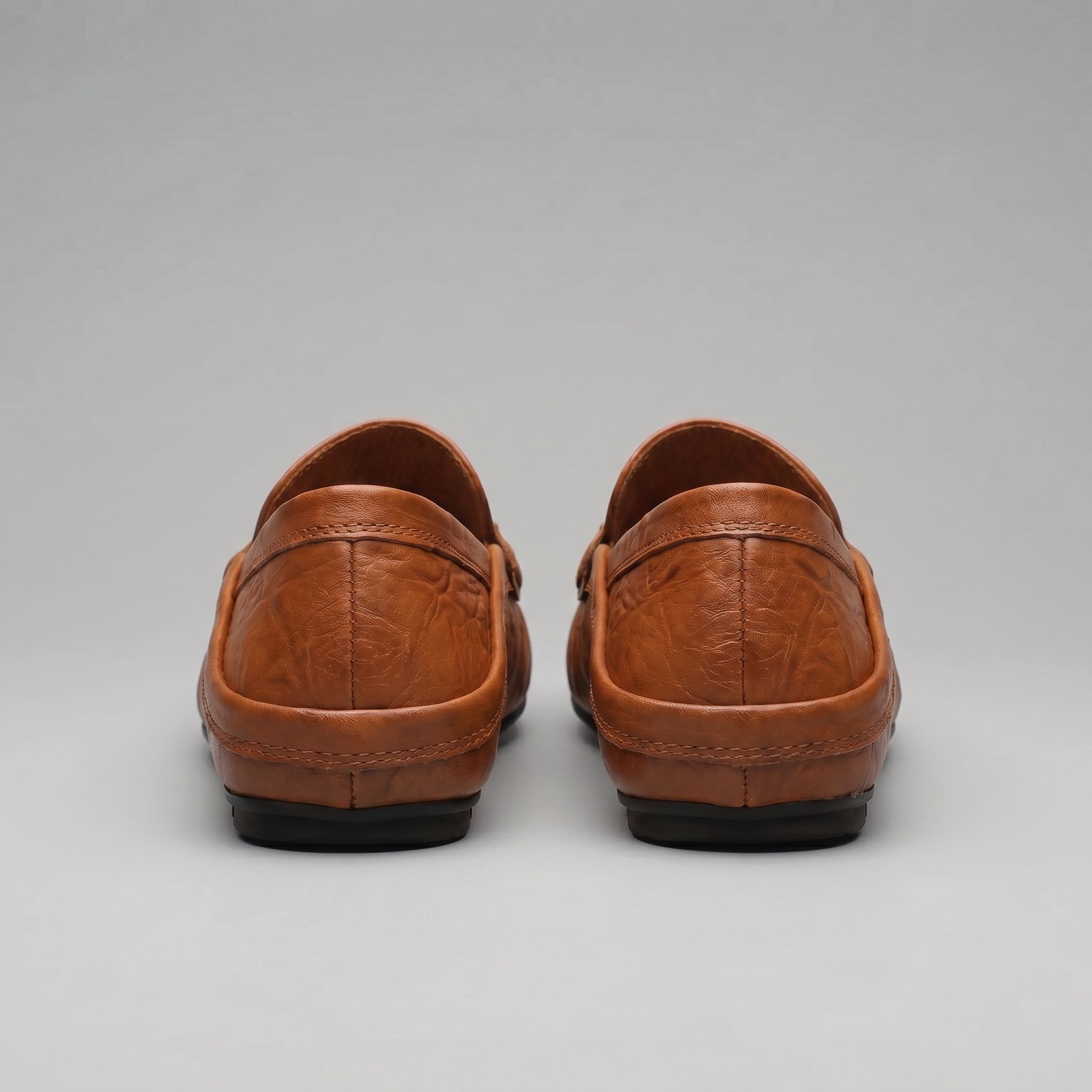 Herren Leder Reise Loafer mit Klappbarer Ferse