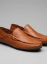 Herren Leder Reise Loafer mit Klappbarer Ferse