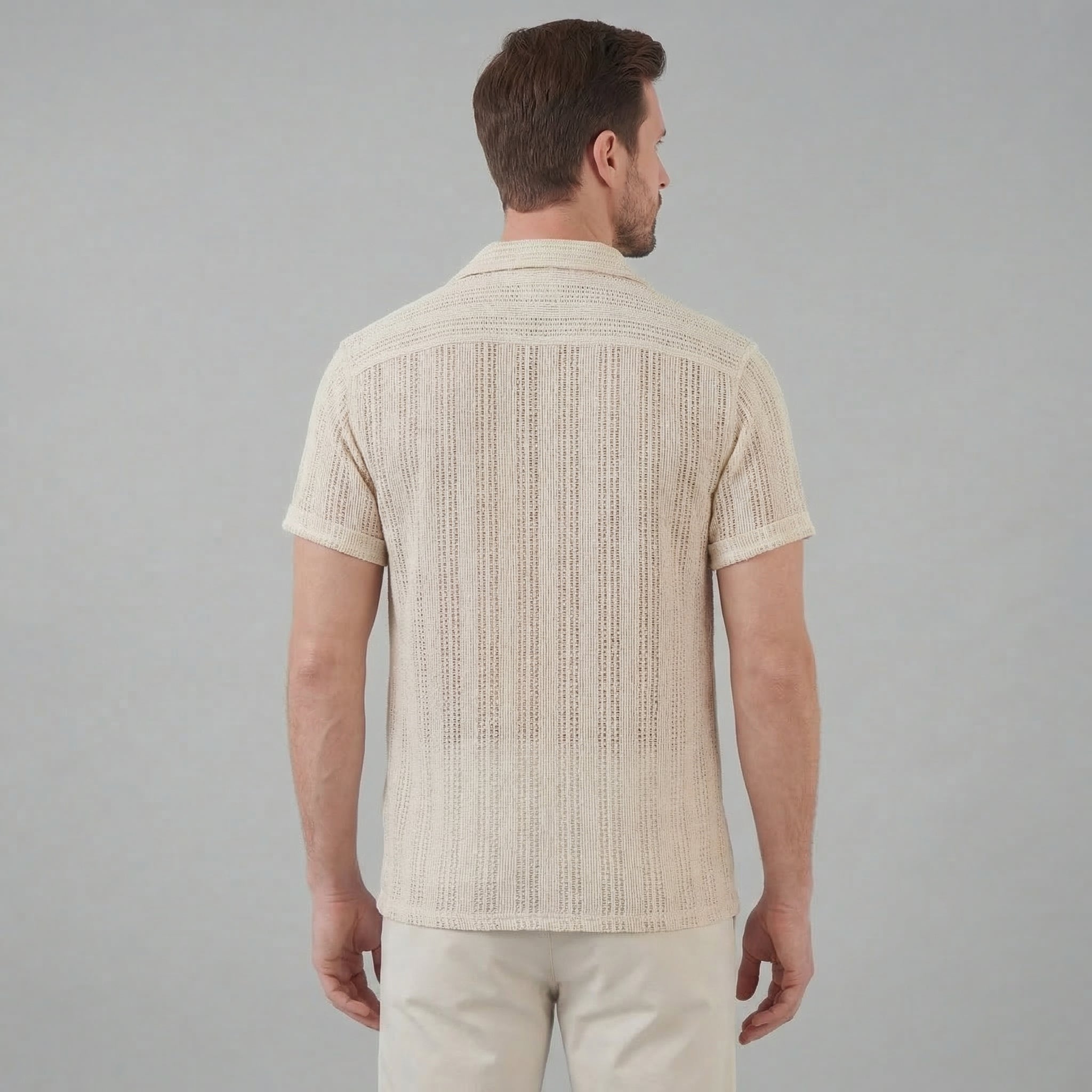 Herren Leichtes Hemd Mit Knöpfen Für Den Sommer