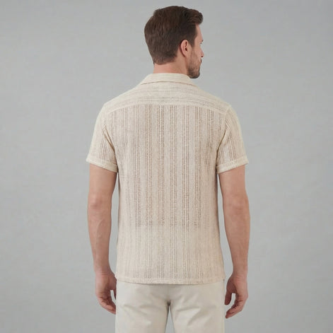 Herren Leichtes Hemd Mit Knöpfen Für Den Sommer