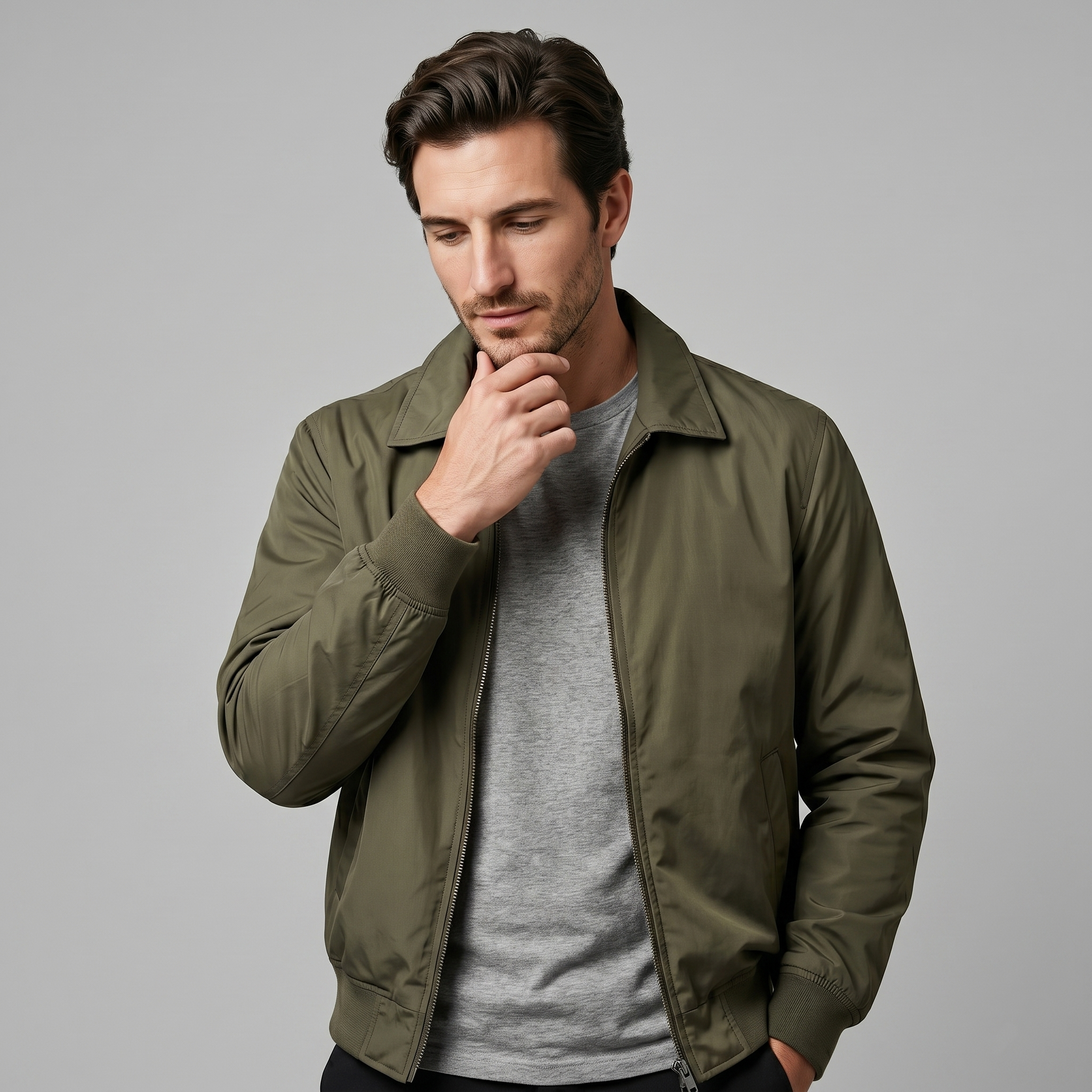 Leichte Harrington Jacke Herren