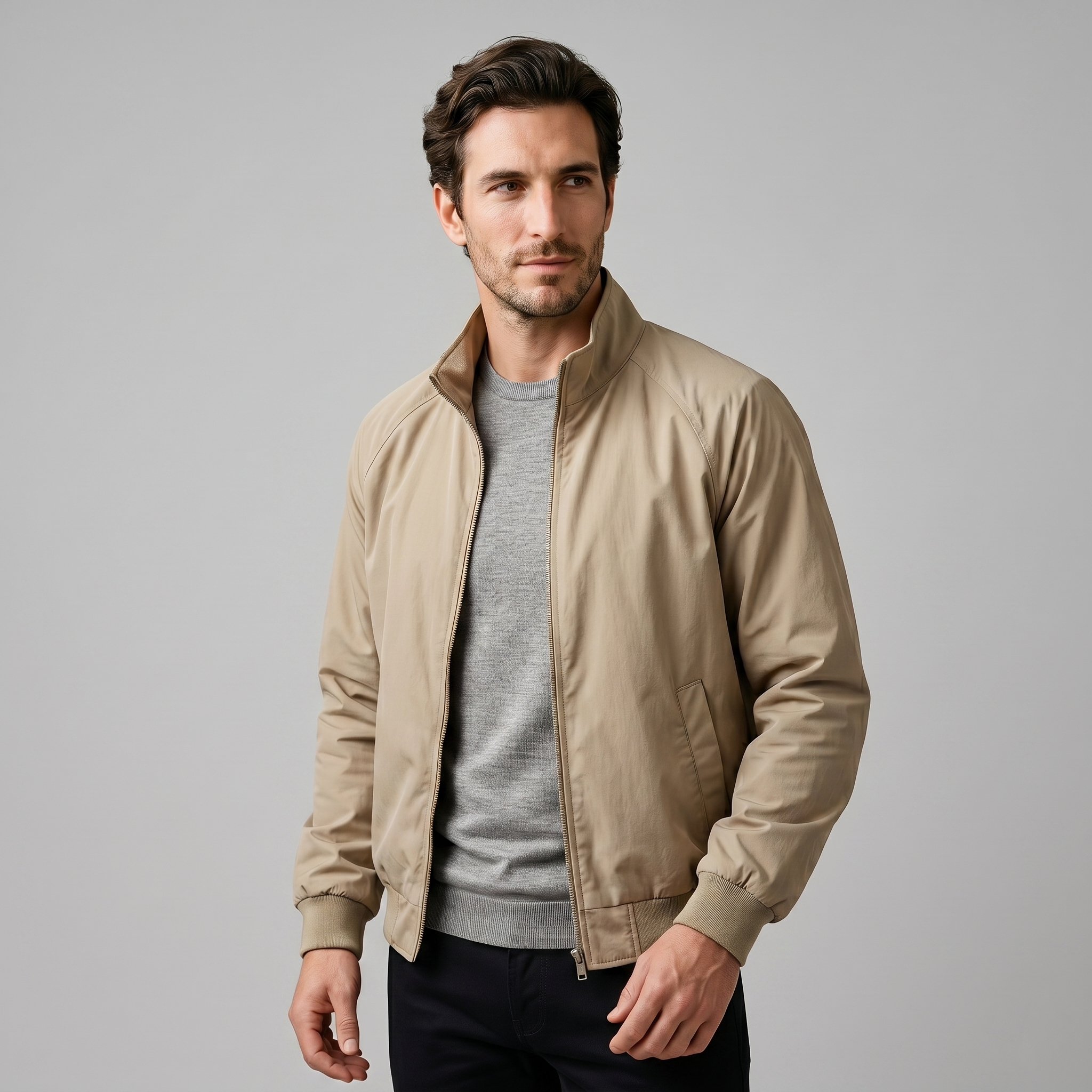 Leichte Harrington Jacke Herren