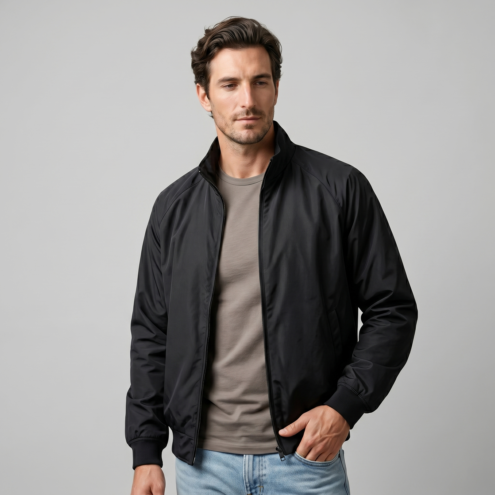 Leichte Harrington Jacke Herren
