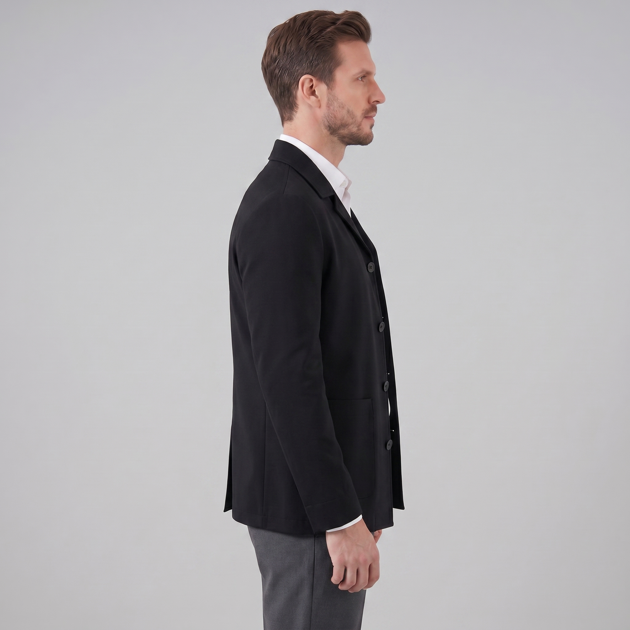 Herren Leichte Leinenmischungsjacke