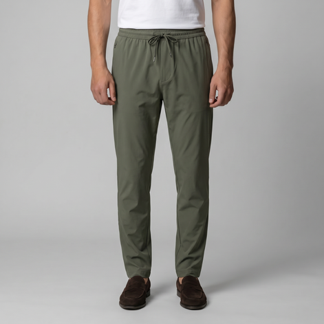 Herren Leichte Nylonhose Mit Kordelzug