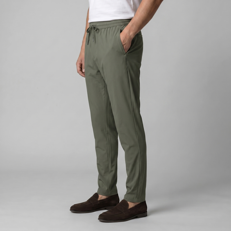 Herren Leichte Nylonhose Mit Kordelzug