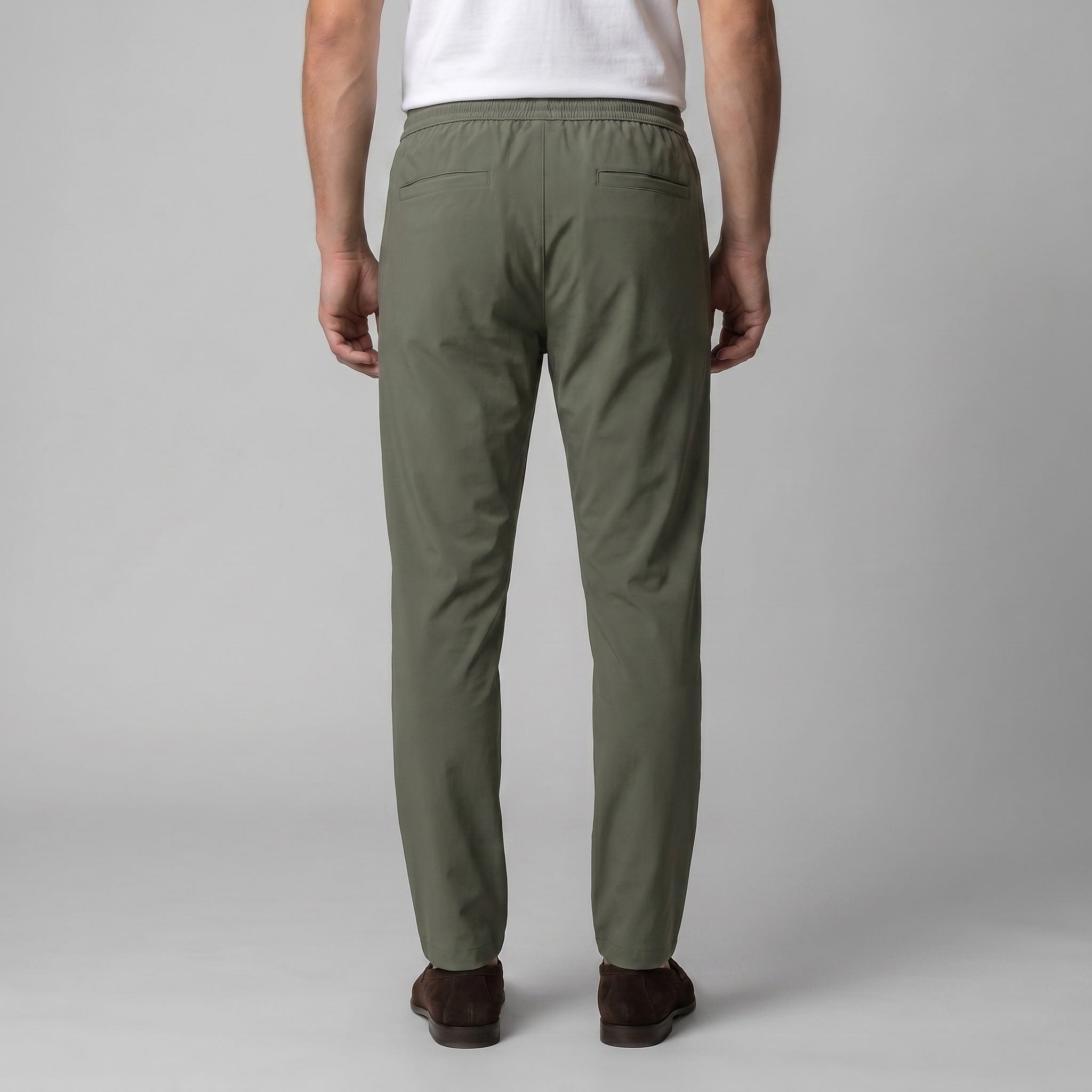 Herren Leichte Nylonhose Mit Kordelzug