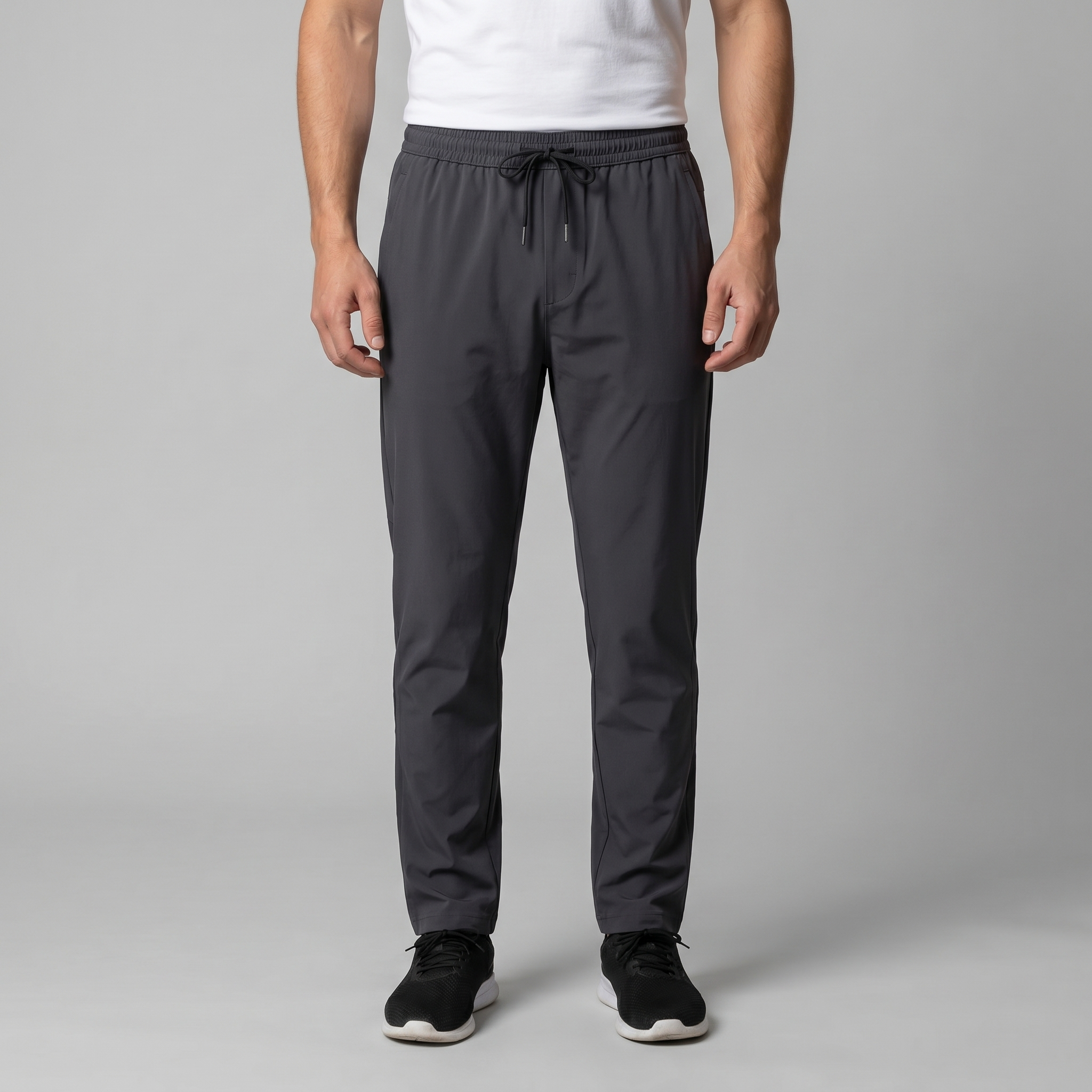 Herren Leichte Nylonhose Mit Kordelzug