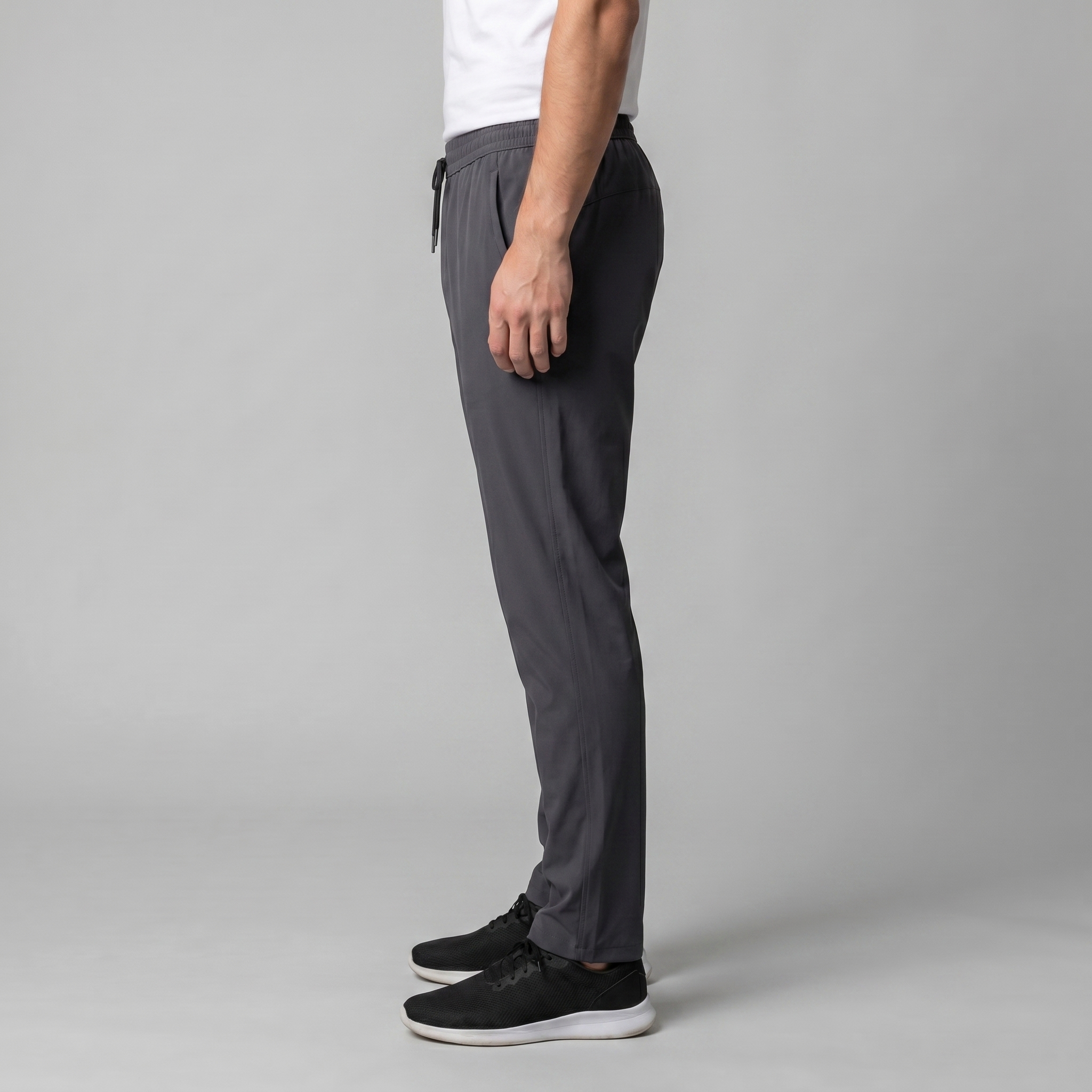 Herren Leichte Nylonhose Mit Kordelzug