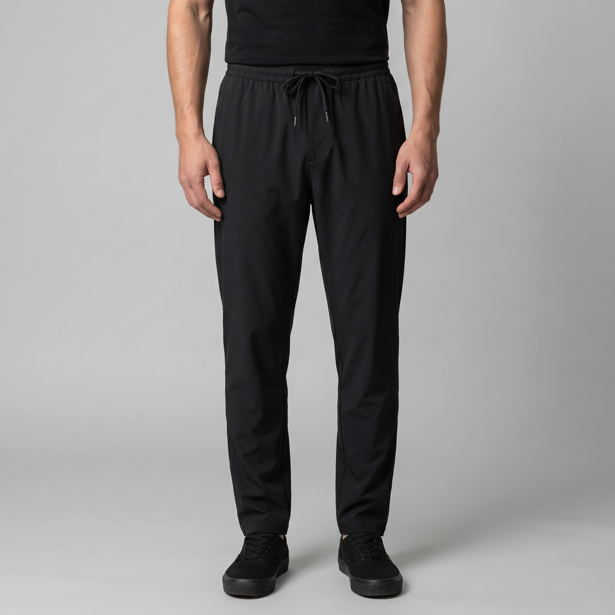 Herren Leichte Nylonhose Mit Kordelzug