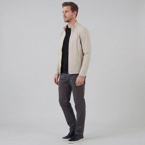 Herren Leichte Frühlingsjacke Mittellang Übergangsjacke