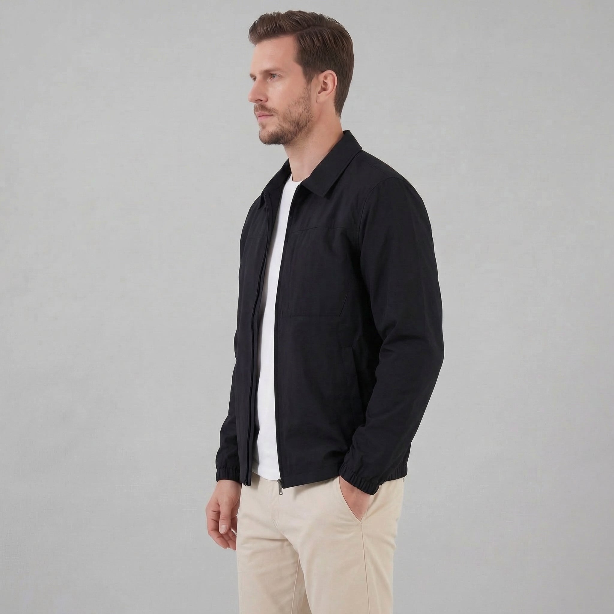 Leichte Herren Reißverschluss Frühlingsjacke