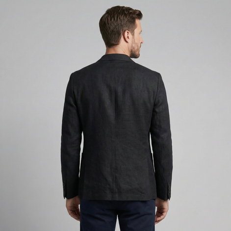Herren Leinen Blazerjacke