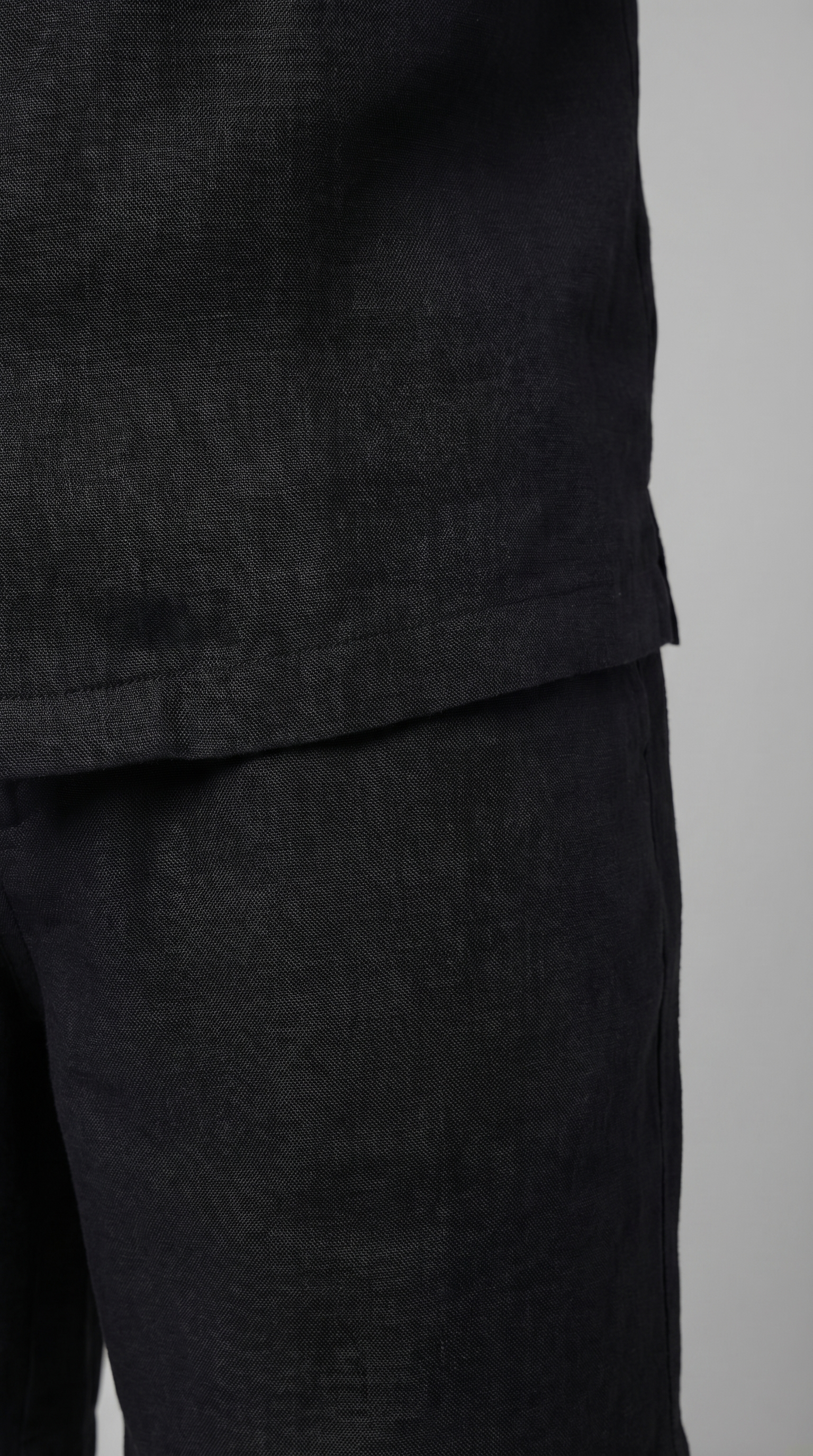 Herren Leinenmix Outfit Set Für Sommer