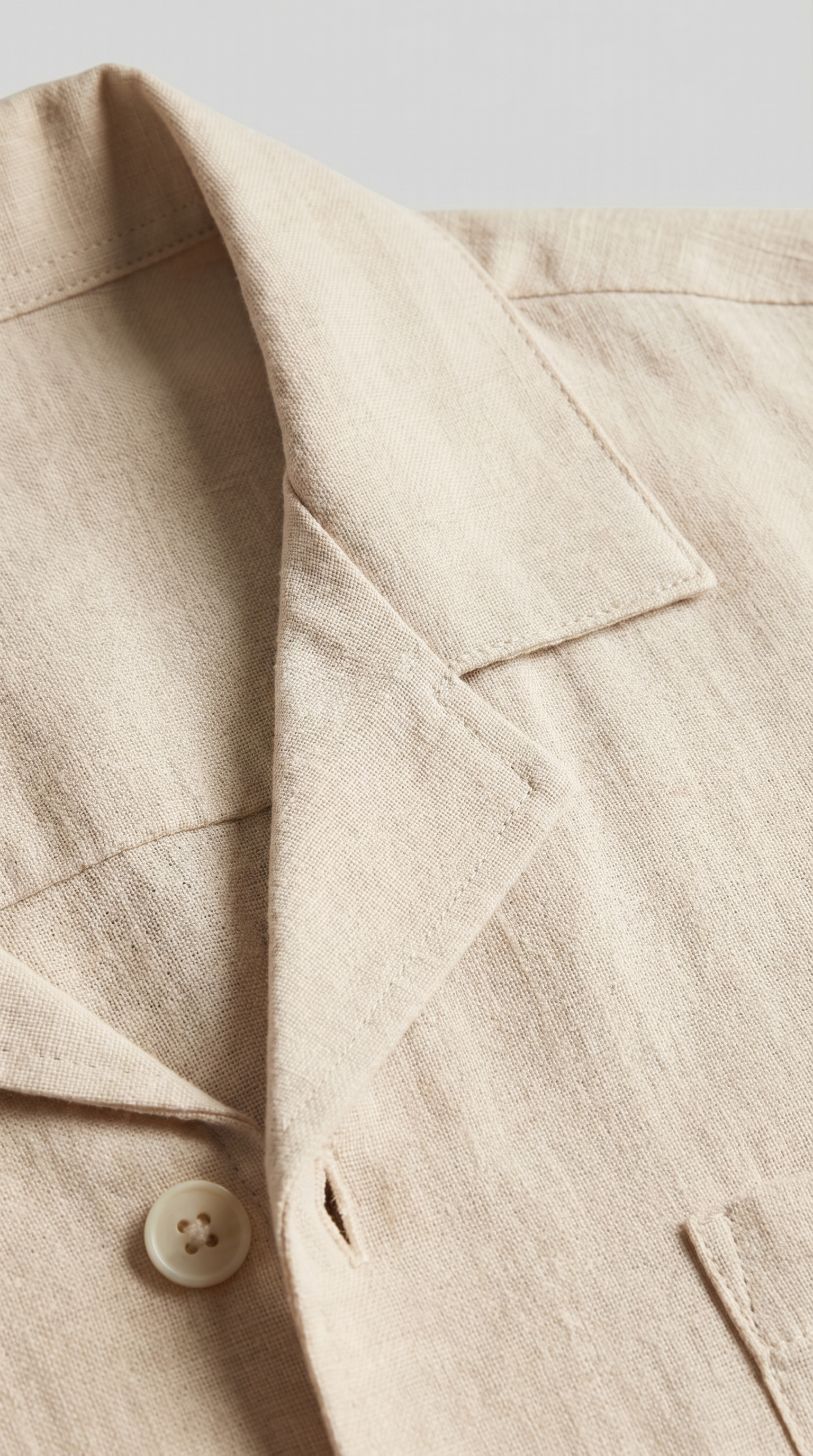 Herren Leinenmix Outfit Set Für Sommer