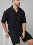 Herren Leinenmix Outfit Set Für Sommer