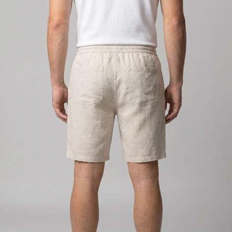 Herren Leinen Freizeitshorts