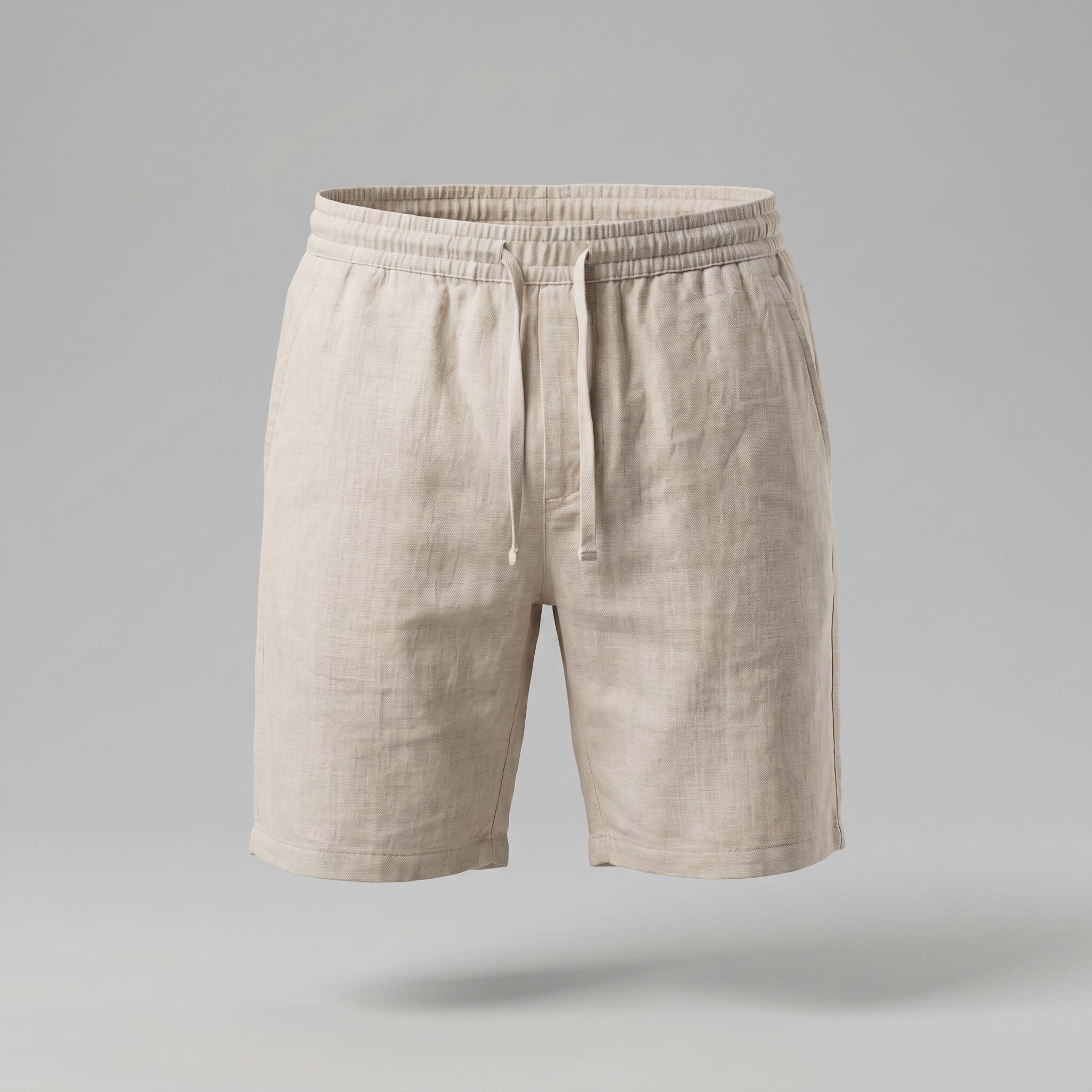 Herren Leinen Freizeitshorts
