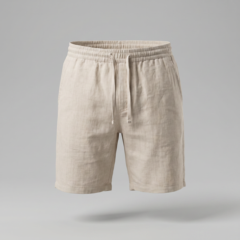 Herren Leinen Freizeitshorts
