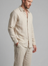 Herren Leinen Koordiniertes Set