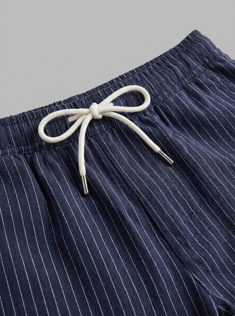 Herren Leinenhemd und Shorts Set