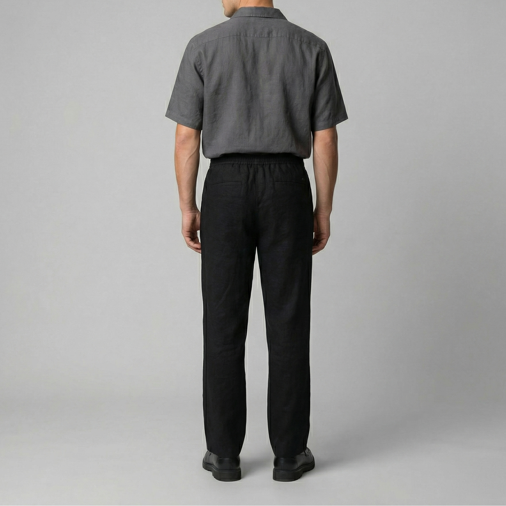 Herren Leinen Slim Fit Hose
