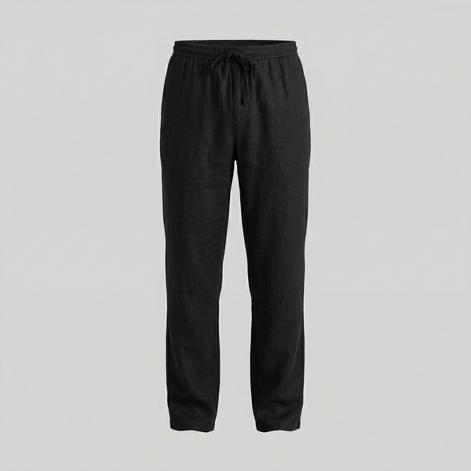 Herren Leinen Slim Fit Hose