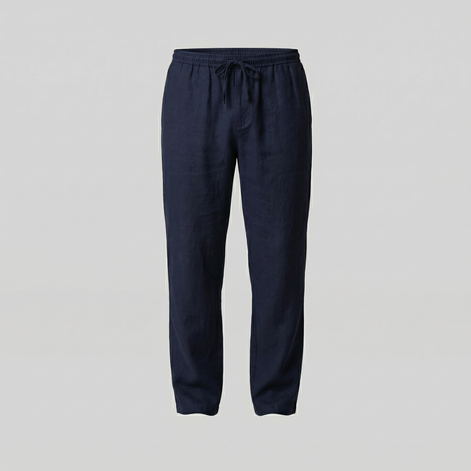 Herren Leinen Slim Fit Hose