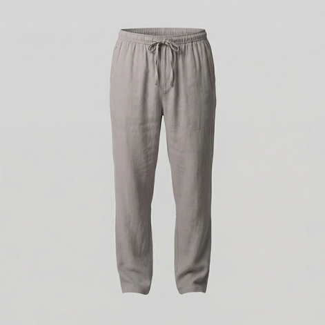 Herren Leinen Slim Fit Hose