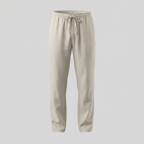 Herren Leinen Slim Fit Hose