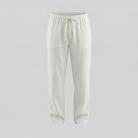 Herren Leinen Slim Fit Hose
