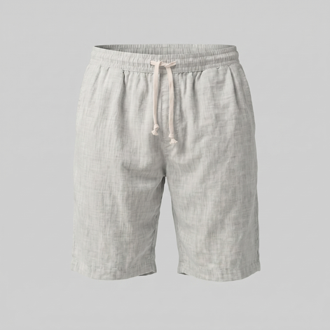 Herren Leinen Sommer Strandshorts